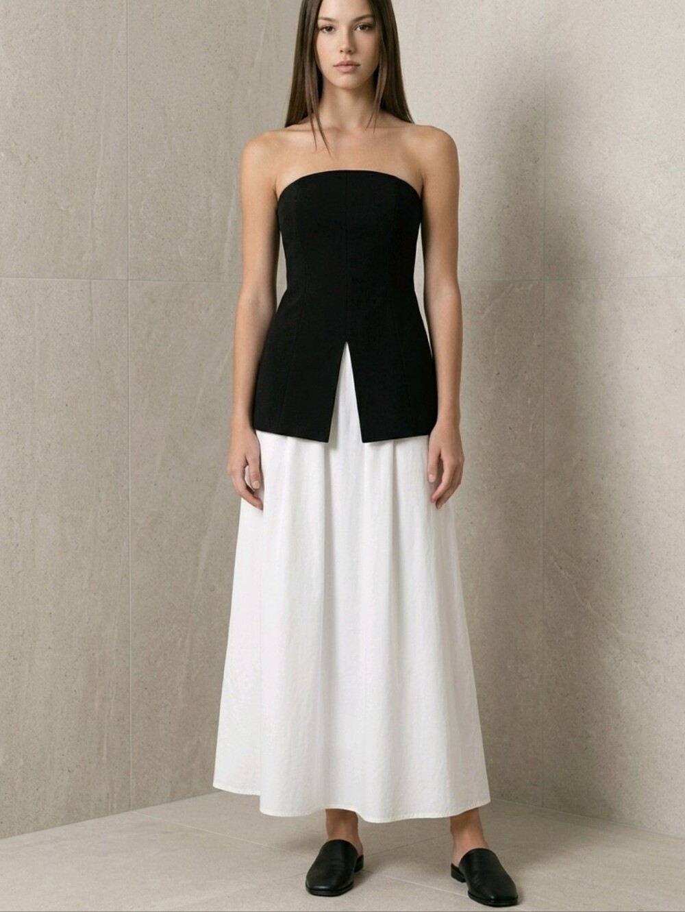 Dissh Willa Black Strapless Tailored Women’s Top Size 6